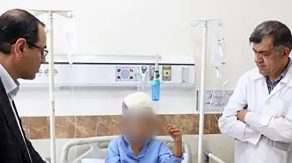 وضعیت وحشتناک دختربچه ۶ ساله‌قزوینی/ مادر بی رحمانه جمجمه اش را شکافت ! + عکس