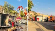 آتش‌سوزی در لوناپارک شیراز بدون تلفات جانی مهار شد