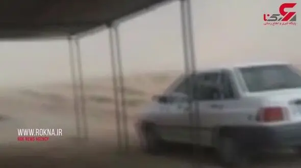 گزارشی از طوفان سمنان و اهواز / برق در برخی مناطق اهواز قطع شد+ فیلم