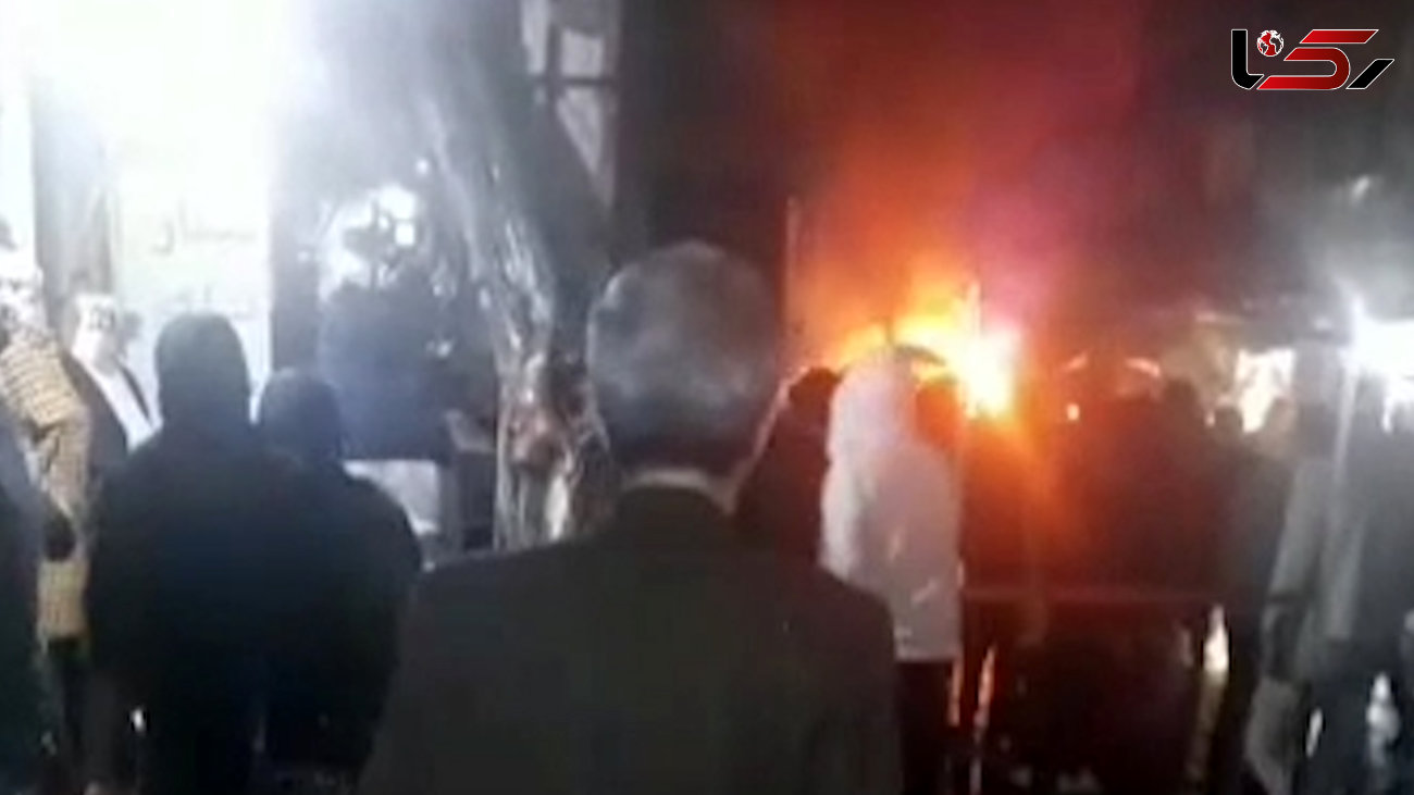  آتش سوزی مهیب به همراه انفجار / مردم نسیم‌ شهر به خیابان ریختند + فیلم و عکس