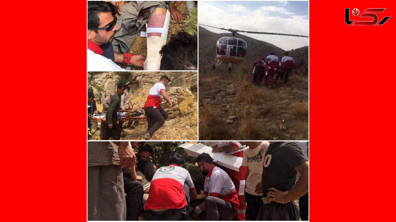 نجات فرد آسیب دیده در ارتفاعات امامزاده اسماعیل از توابع اقلید