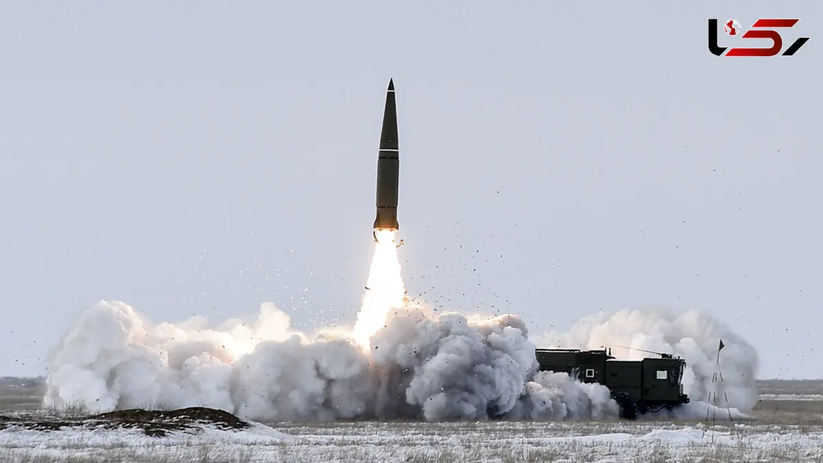 لحظه شلیک موشک اسکندر روسیه به سمت اهداف اوکراین