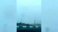 فیلم مه گرفتگی شدید در آباده استان فارس