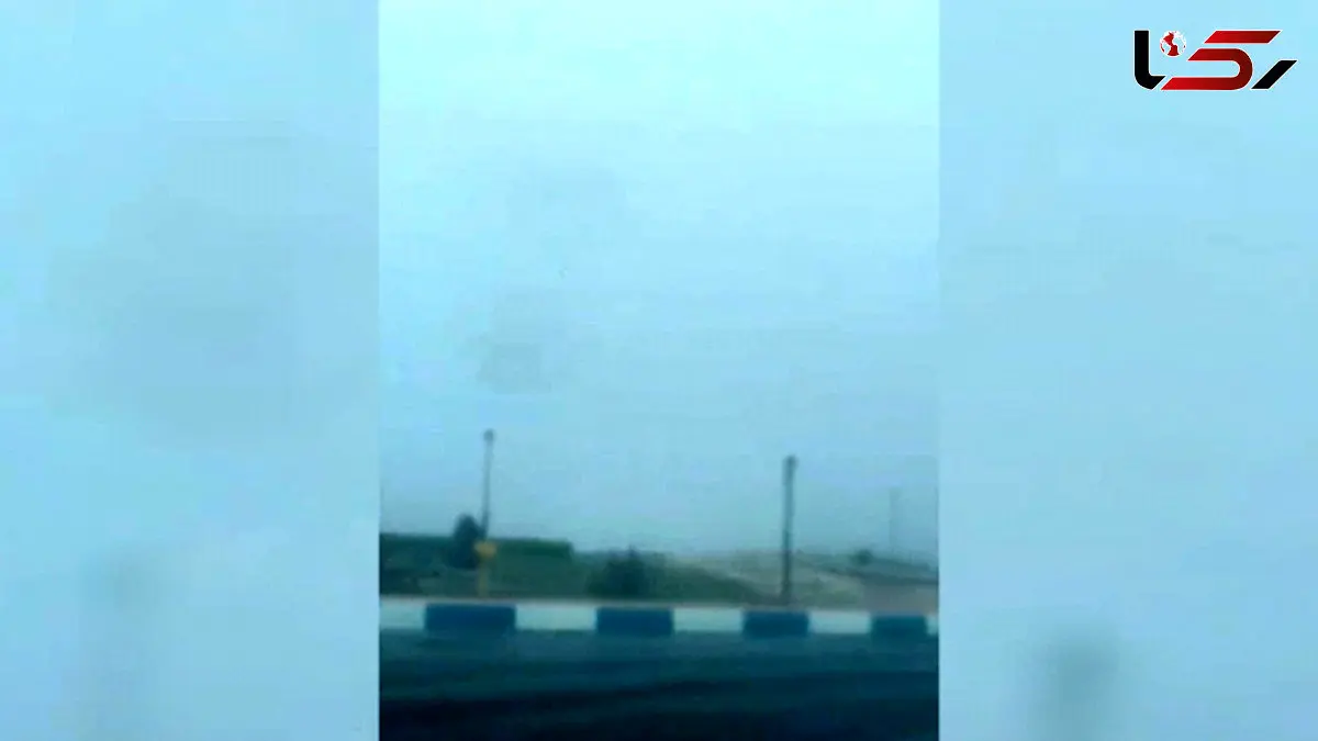 فیلم مه گرفتگی شدید در آباده استان فارس