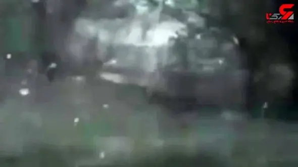 لحظه بارش باورنکردنی تگرگ به اندازه توپ تنیس + تصویر