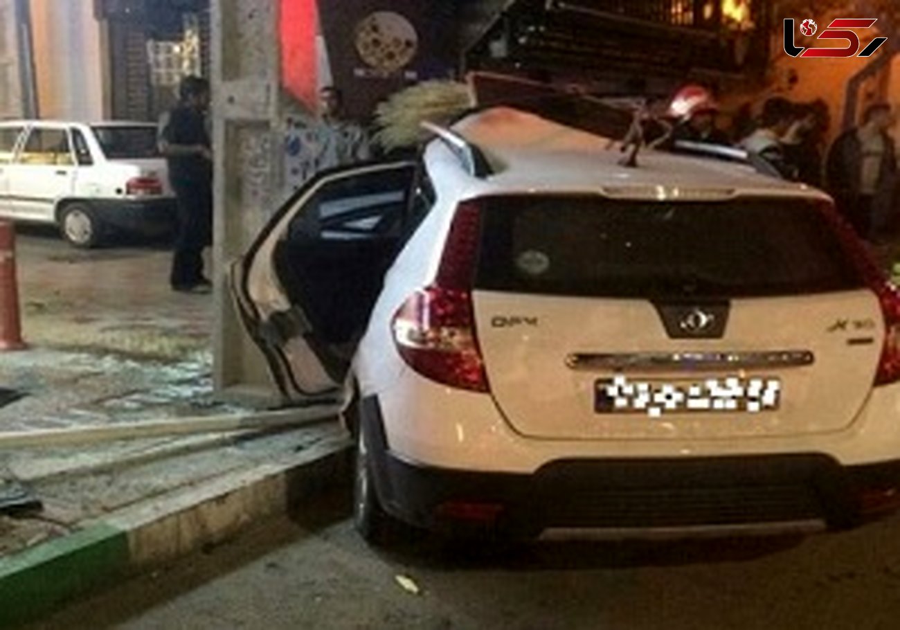فیلم لحظه هولناک تصادف خودروی چینی با پاکبان در شیراز 