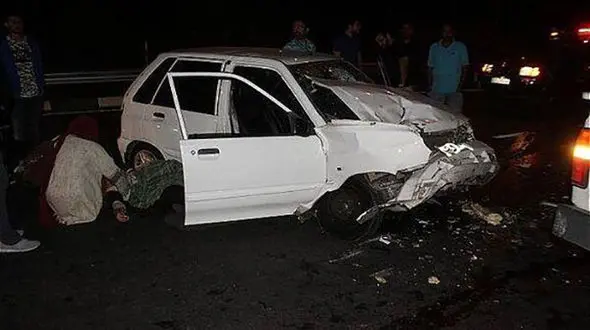 یک کشته و 5 مصدوم در تصادف زنجیره‌ای در هفتکل