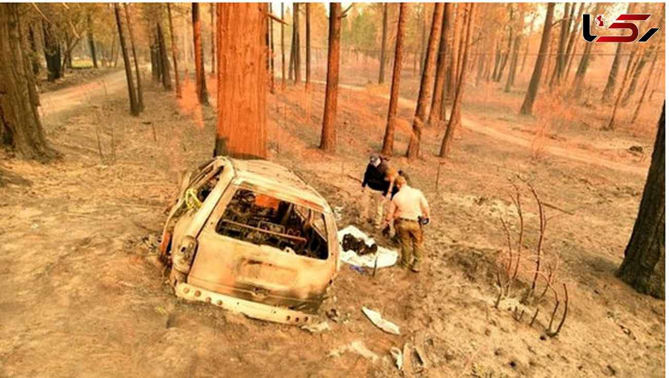 زنده زنده سوختن میان شعله‌های آتش سوزی کالیفرنیا+عکس