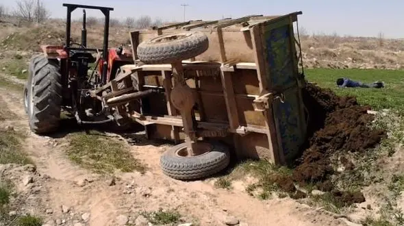 مرگ دردناک جوان 20 ساله آذرشهری با واژگونی تراکتور