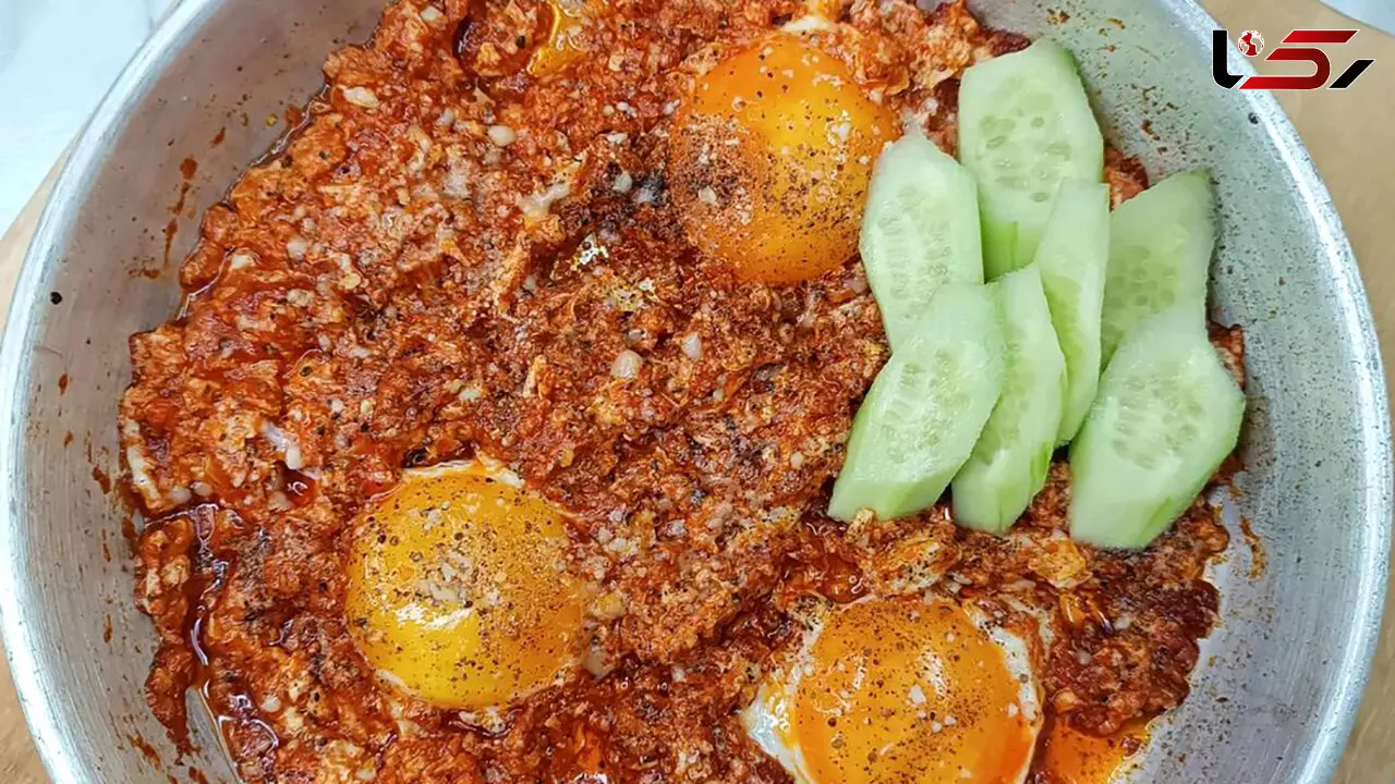 یک املت خوشمزه با راحت ترین مواد + فیلم