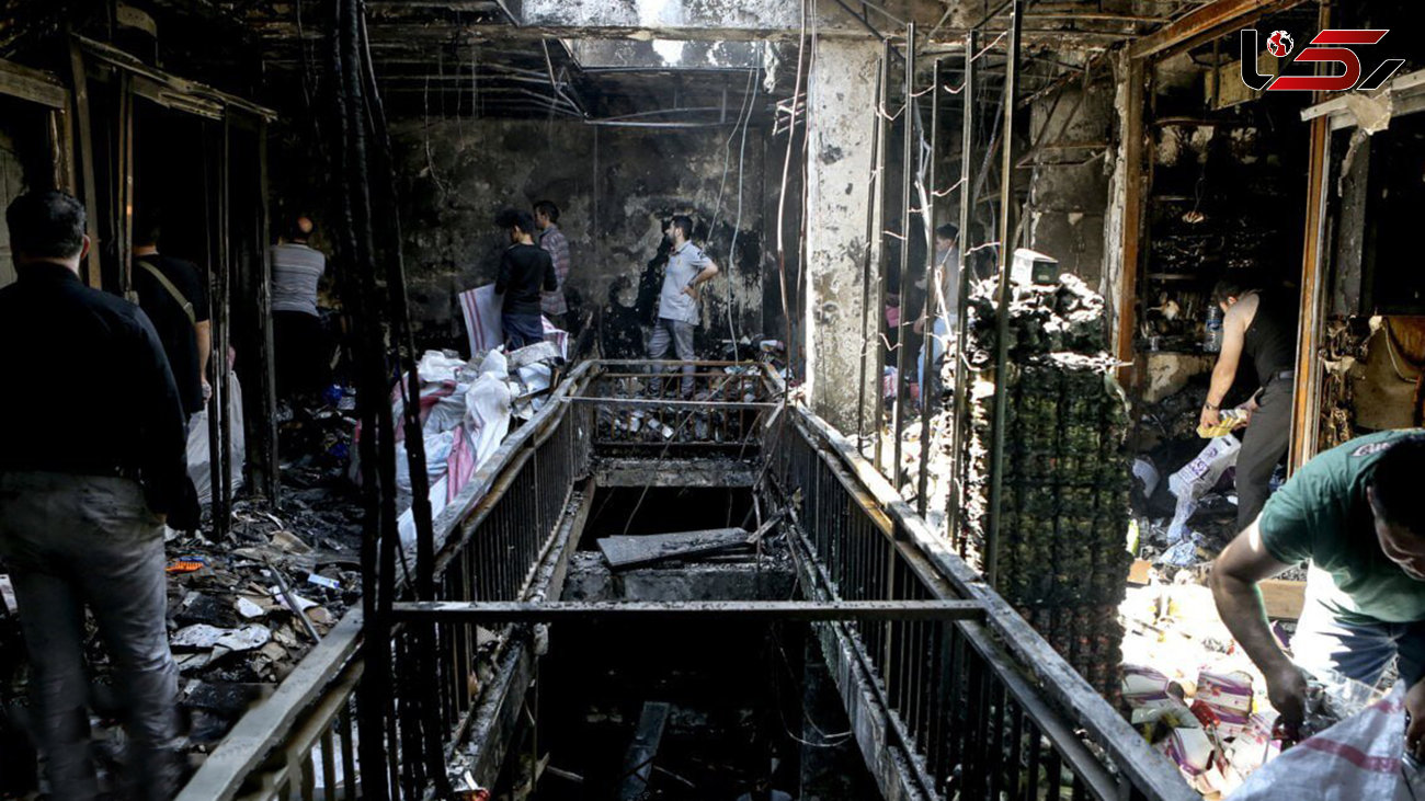 6 عکس تلخ از آتش سوزی هولناک بازار تهران و چهره غم زده بازاریان