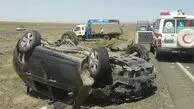 ۷ مصدوم بر اثر واژگونی خودروی ام‌وی‌ام در محور شیروان ـ بجنورد