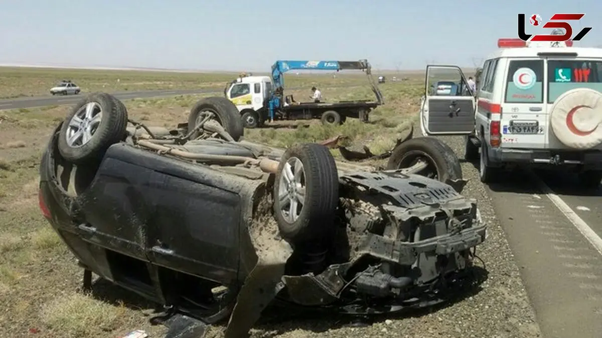 ۷ مصدوم بر اثر واژگونی خودروی ام‌وی‌ام در محور شیروان ـ بجنورد