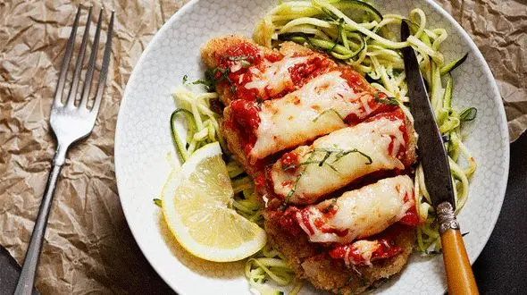 خوراک مرغ پنیری/غذای فوری و سالم