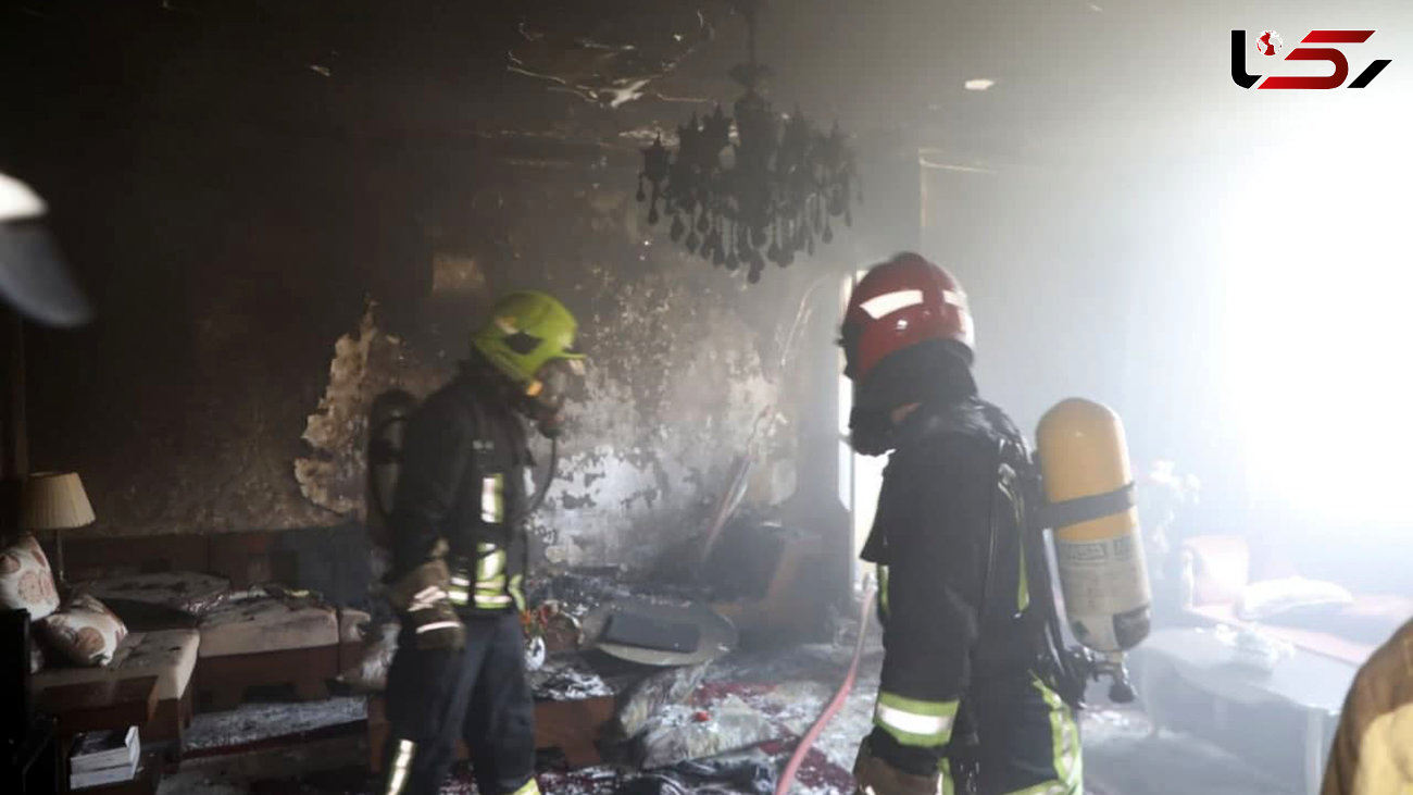 کولر گازی یک آپارتمان را در مشهد را به آتش کشید + عکس