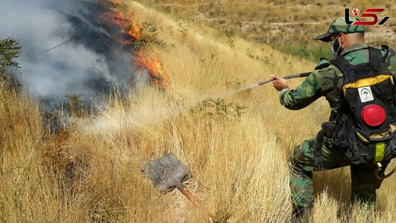 آتش سوزی های سریالی این بار در زمین‌های ملی شمیرانات / 5 ساعت آتش سوزی ادامه داشت
