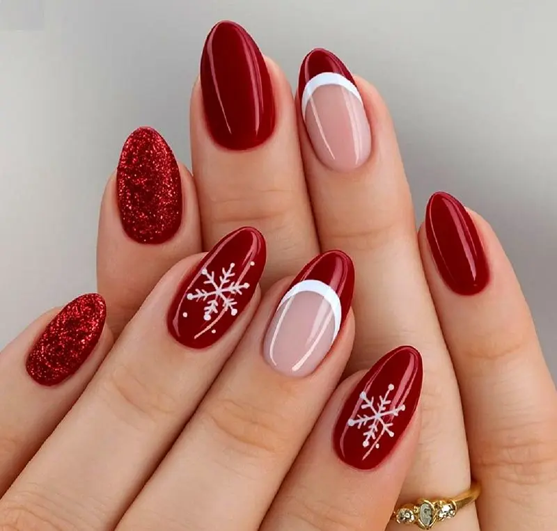 طرح ناخن با نمادهای یلدا  انار