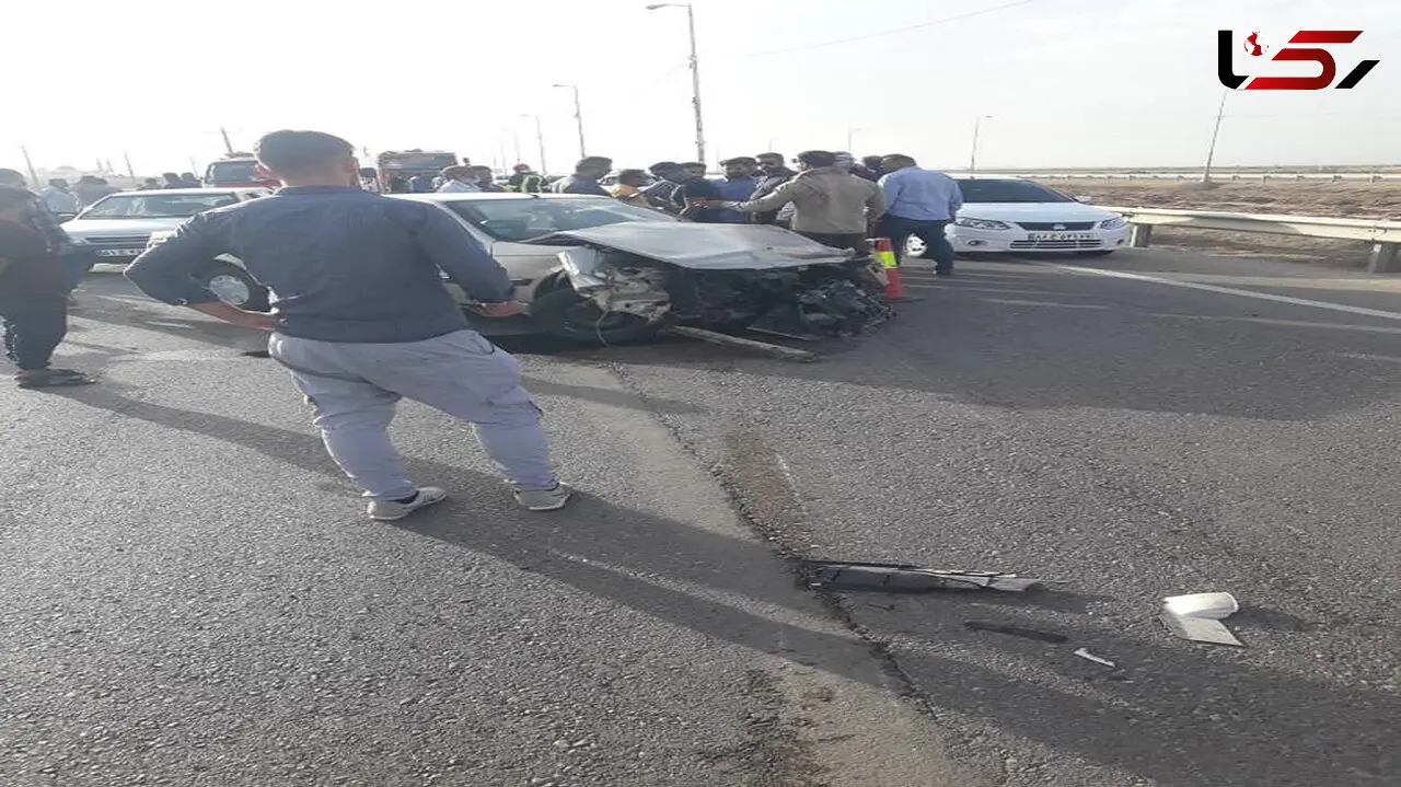تصادف مرگبار در جاده شلمچه + عکس