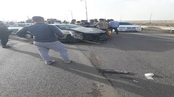 تصادف مرگبار در جاده شلمچه + عکس