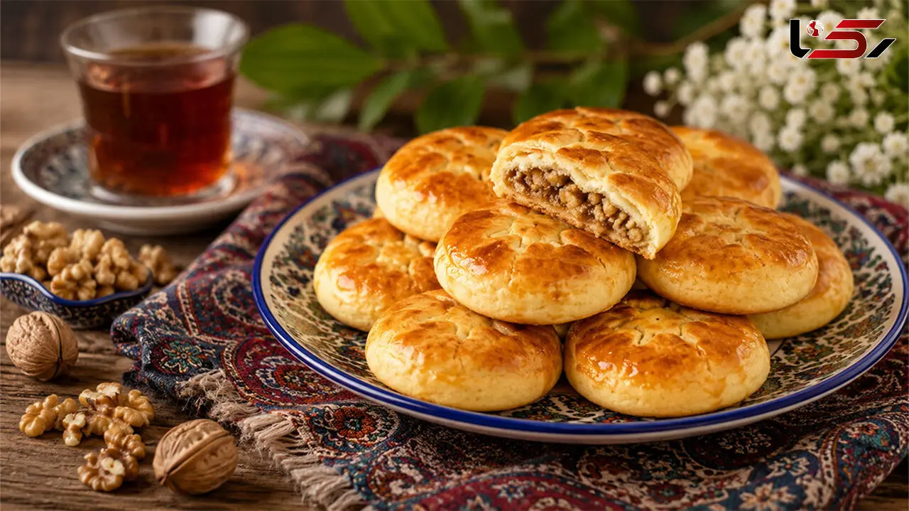 طرز تهیه شیرینی میان‌ پر گیلانی؛ شیرینی سنتی و خوشمزه شمالی با مغز گردو