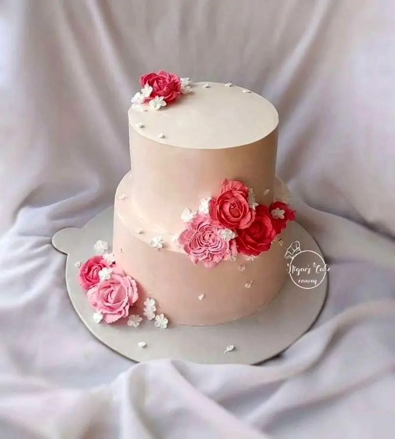 کیک تولد دو طبقه دخترانه شیک | 20 طرح متنوع و جدید کیک تولد دخترانه دو طبقه شیک بسیار لاکچری