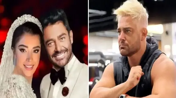 قهر بودن استایل گلزار با زن شیک پوشش؛ محمدرضا کنار آیسان بانو مثل پسربچه ها تیپ زده