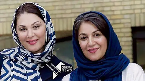 این عکس خصوصی 2 خواهر بازیگر  نباید منتشر می شد ! + عکس خانوادگی