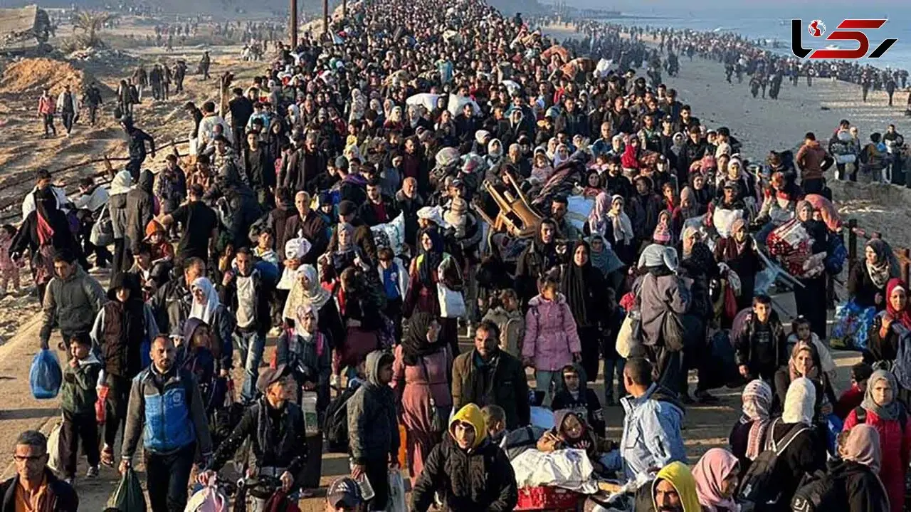 صدها هزار نفر از آوارگان فلسطینی به شهر غزه بازگشته‌اند