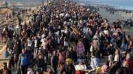 صدها هزار نفر از آوارگان فلسطینی به شهر غزه بازگشته‌اند