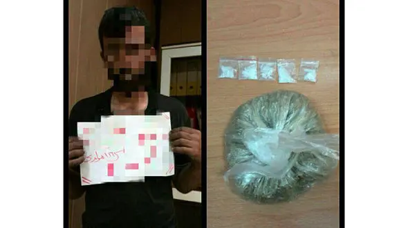 دستگیری خرده فروش مواد مخدر در جنوب تهران+ عکس