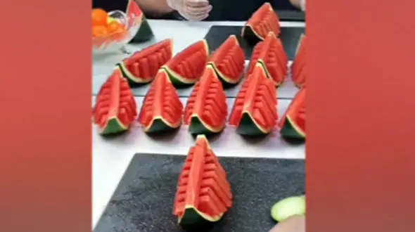 آموزش میوه آرایی با هندوانه + فیلم