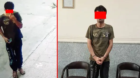 دزد آبادانی دوربین های مداربسته را جدی نگرفته بود! + عکس