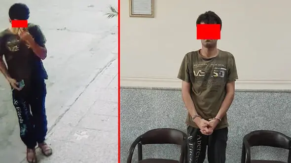 دزد آبادانی دوربین های مداربسته را جدی نگرفته بود! + عکس