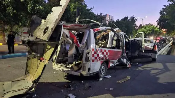 اسرائیل یک آمبولانس حامل بیمار را در نجف‌ آباد هدف گرفت