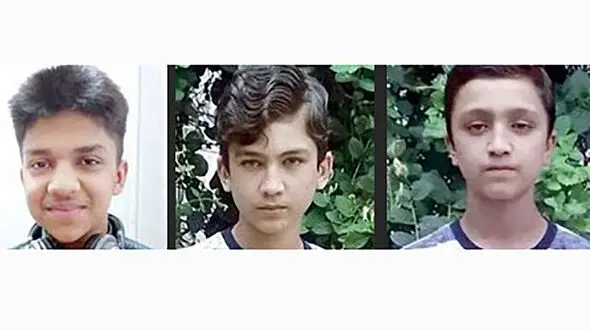 3 پسر گمشده به خانه بازگشتند / پوست شان زیر آفتاب سیاه شده بود + عکس