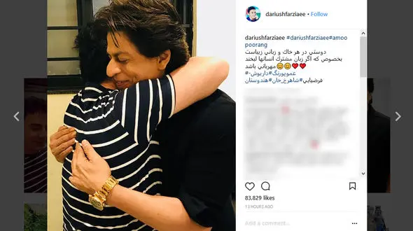 آوازخوانی هندی شاهرخ خان و عموپورنگ ! + فیلم جذاب