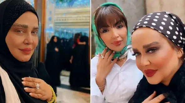  بهاره رهنما کریسمس و شب یلدا را قاطی کرد ! / لباس یلدایی تم کریسمسی ! + عکس و فیلم