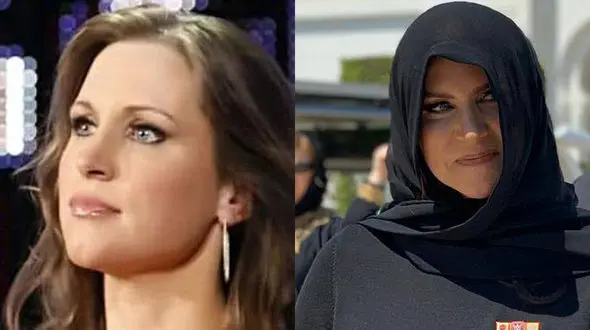 روسری سر کردن کشتی گیر معروف امریکایی ! + عکس