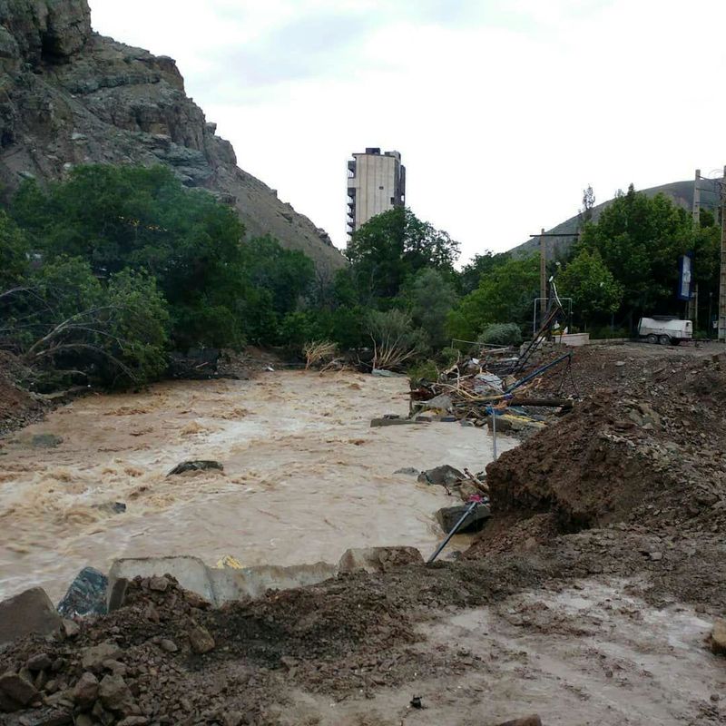 عکس عجیب از سیل در لوسان