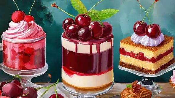 26 می روز جهانی دسر گیلاس + طرز تهیه چند دسر گیلاسی