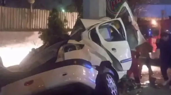 مرگ تلخ 4 مرد جوان در تصادف خیابان دماوند 