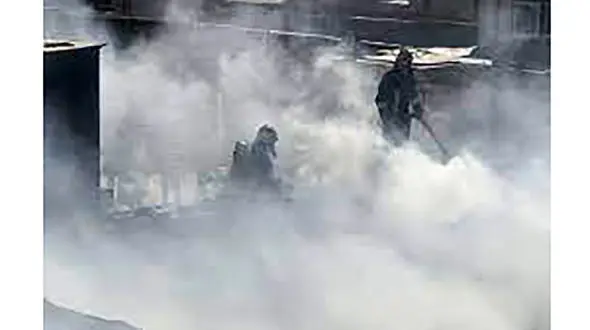 آتش سوزی در کارگاه مبل‌ سازی در خیابان شهید رمضانی شیراز