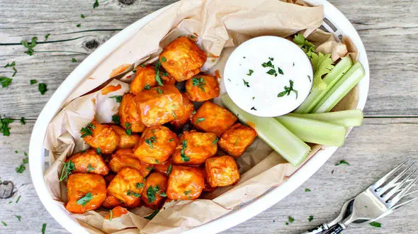 توفو برشته با سس سرکه یک فینگر فود خوشمزه+دستور تهیه