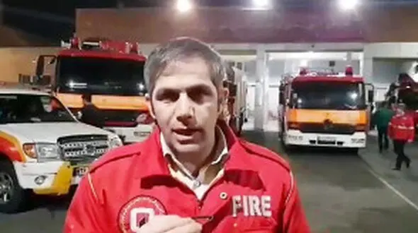 یک انبار کالا در جنوب تهران طعمه آتش شد+ فیلم

