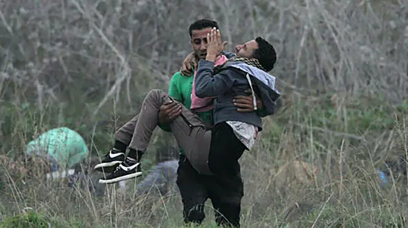 شلیک مستقیم به محمد حسین در مرز + تصاویر 