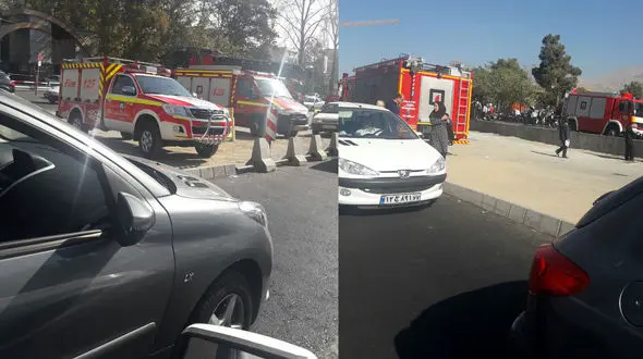 مردی امروز صبح در تقاطع نیایش ولیعصر خود را دار زد + عکس 