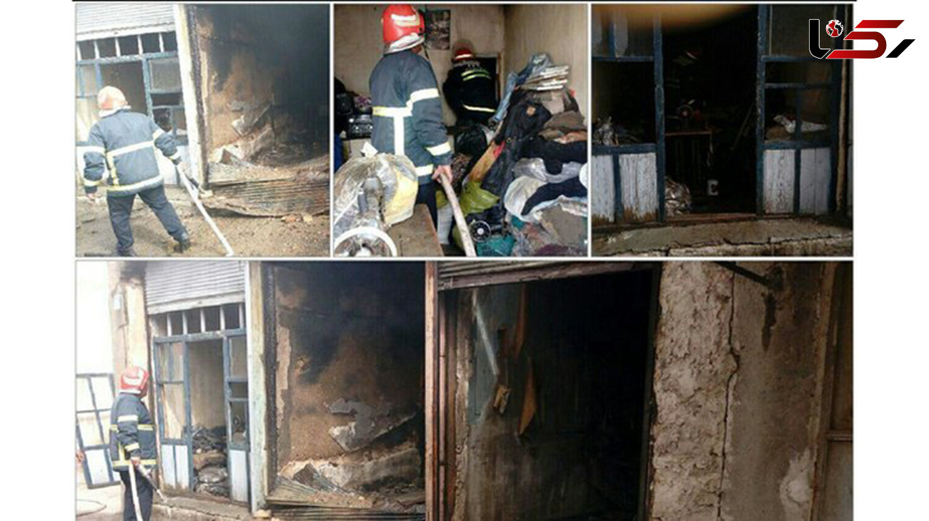 آتش سوزی در سوله ۴۵۰ متری در چهاردانگه/یک آتش نشان مصدوم شد
