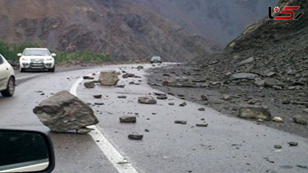 خطر ریزش سنگ در محورهای مازندران
