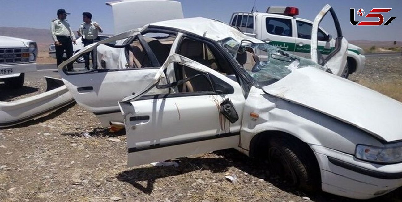 روز مرگبار در یزد / واژگونی 2 خودرو با 3 فوتی و 5 مصدوم