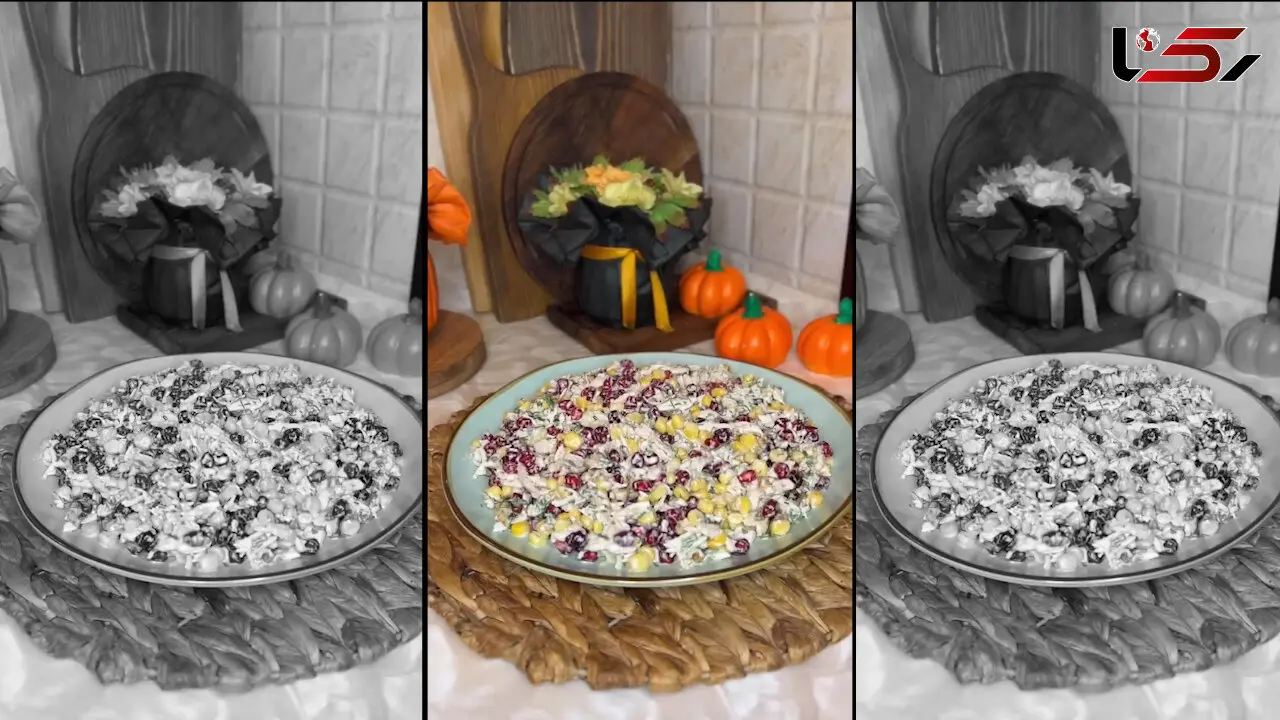 سالاد مرغ و انار یک سالاد پاییزی + فیلم